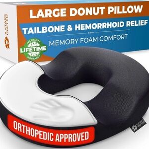 New 5 Stars United Orthopedic Memory Foam Donut Pillow Supportive Pain Relief